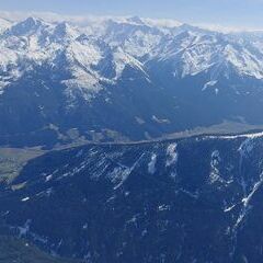 Flugwegposition um 13:53:10: Aufgenommen in der Nähe von Gemeinde Bramberg am Wildkogel, Österreich in 2554 Meter